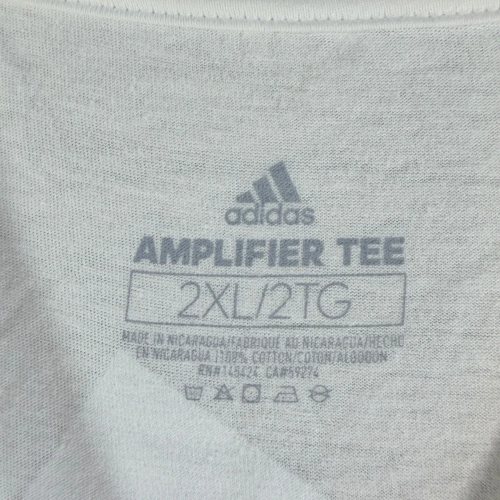 adidas Mexico Futbol Graphic T-Shirt Short Sleeve White Mens 2XL NWT